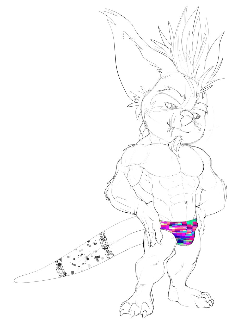 2020 3_toes 4_fingers anthro arm_tuft barefoot biceps big_abs big_calves big_ears big_nose big_pecs bitter_(bristol) blue_speedo braided_mane braided_pseudo_hair bristol chin_tuft chua claws closed_smile clothed clothed_anthro clothed_male clothing deltoids digital_drawing_(artwork) digital_media_(artwork) ear_tuft elbow_tufts eyebrows facial_hair facial_tuft fan_character feet fingers fluffy_ears front_view full-length_portrait goatee green_speedo half-closed_eyes hands_on_hips hi_res humanoid_hands long_pseudo_hair looking_at_viewer male mammal mane manly mohawk mouth_scar multicolored_speedo muscular muscular_anthro muscular_male narrowed_eyes nose_scar orange_speedo pecs pink_speedo plantigrade portrait pseudo_hair purple_speedo quads serratus short_anthro short_male simple_background smile smiling_at_viewer solo speedo spot_color standing swimwear tail_tattoo tattoo thick_eyebrows toes topless topless_anthro topless_male tuft white_background white_speedo wildstar yellow_speedo