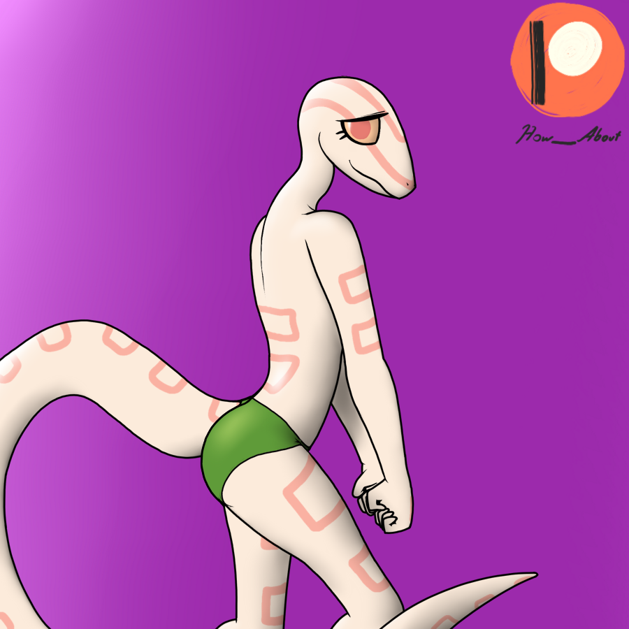 1:1 albino anthro arm_markings back_markings bare_arms bare_back bare_shoulders biped clothed clothing colubrid corn_snake cornelia_(glacierclear) facial_markings female green_clothing green_panties green_underwear head_markings how-about lampropeltini leg_markings long_neck looking_at_viewer markings orange_sclera panties pink_body pink_eyes pink_scales pink_stripes rat_snake red_eyes reptile reptile_tail scales scalie shy simple_background skimpy slim smile snake solo stripes tail_markings tan_body tan_sclera topless underwear