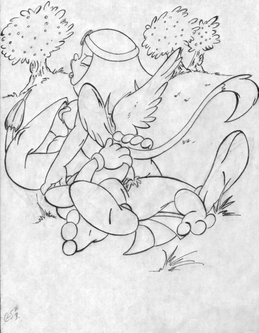 accessory anthro avian bird breast_lick breast_play breasts butt butt_grab clothing columbid ctw36 dodo duo felid female female_on_top gloves gogo_dodo hand_on_butt handwear headband humanoid licking male male/female mammal monochrome mythological_sphinx mythology on_top penetration plant raised_tail sex sphinx_(tiny_toon_adventures) tiny_toon_adventures tongue tongue_out tree vaginal vaginal_penetration warner_brothers wings