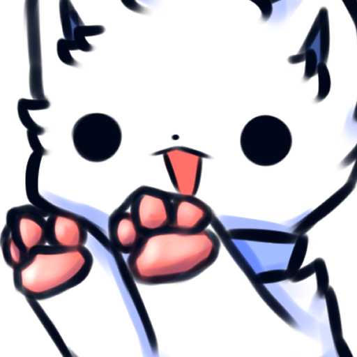 1:1 alpha_channel ambiguous_gender arctic_fox canid canine collar emote feral fluffy fox fur mammal open_mouth pawpads paws simple_background simple_eyes smile snoii_(snoiifoxxo) snoiifoxxo solo text tuft white_body white_fur