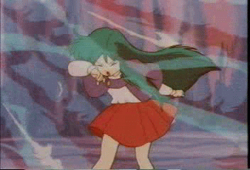 80s acid animated animated_gif character_request death dream_hunter_rem green_hair guro lowres melting oldschool screencap skeleton solo