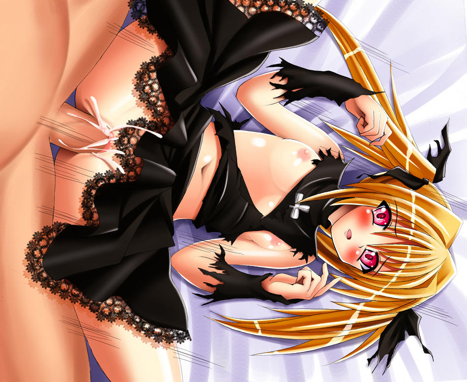 1girl black_cat black_cat_(series) blush clothed_female_nude_male eve eve_(black_cat) sex torn_clothes twintails uncensored vaginal