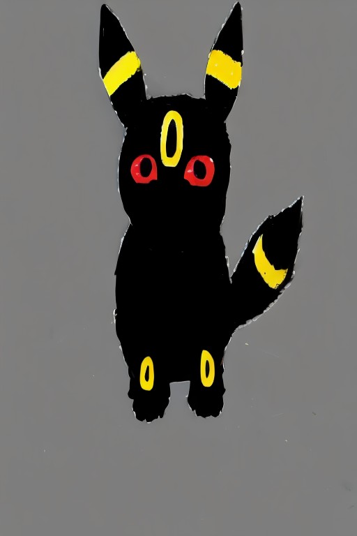 ambiguous_gender black_body black_fur cheesy_louisy eeveelution feral fur generation_2_pokemon grey_background meme microsoft_paint nintendo pokemon pokemon_(species) red_eyes rings_on_legs round_head shitpost simple_background solo umbreon