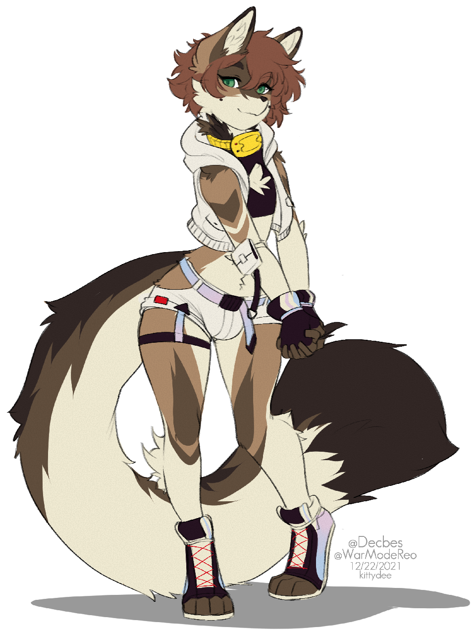 2021 4_toes 5_fingers alpha_channel anthro breasts brown_hair canid canine clothed clothing digital_media_(artwork) eyebrows eyelashes feet fingers girly green_eyes hair hi_res kittydee looking_at_viewer mammal smile solo toes