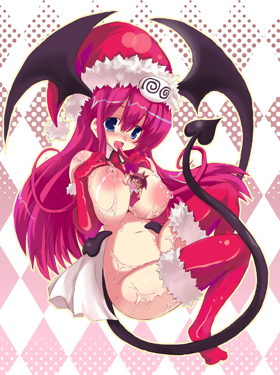 artist_request bb blush breasts lala_satalin_deviluke large_breasts smile tail to_love-ru toloveru wings