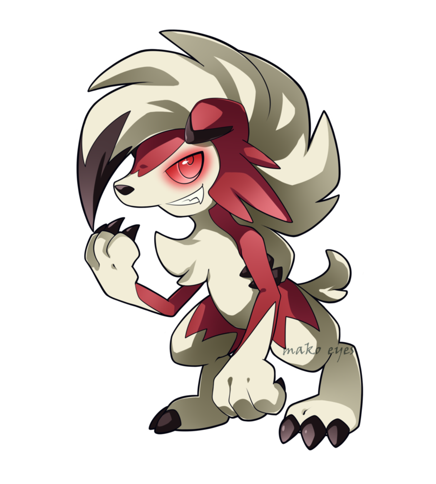 2017 3_fingers 3_toes alpha_channel ambiguous_gender anthro barefoot black_claws black_nose canid canine cheek_tuft chest_tuft claws facial_tuft fangs feet fingers fur glowing glowing_eyes hair looking_at_viewer lycanroc mammal mane midnight_lycanroc multicolored_body multicolored_fur multicolored_hair nintendo paradox-fox pok&eacute;mon pok&eacute;mon_(species) red_body red_eyes red_fur sharp_teeth smile solo teeth toes tuft two_tone_body two_tone_fur two_tone_hair video_games white_body white_fur