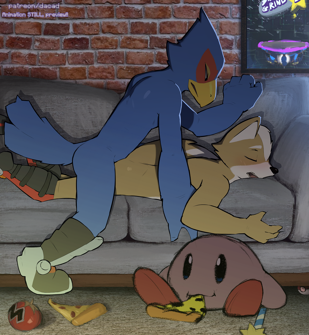 avian bird canid canine conditional_dnp dacad falco_lombardi falcon falconid fox fox_mccloud kirby kirby_(series) male male/male mammal nintendo preview star_fox unfinished video_games