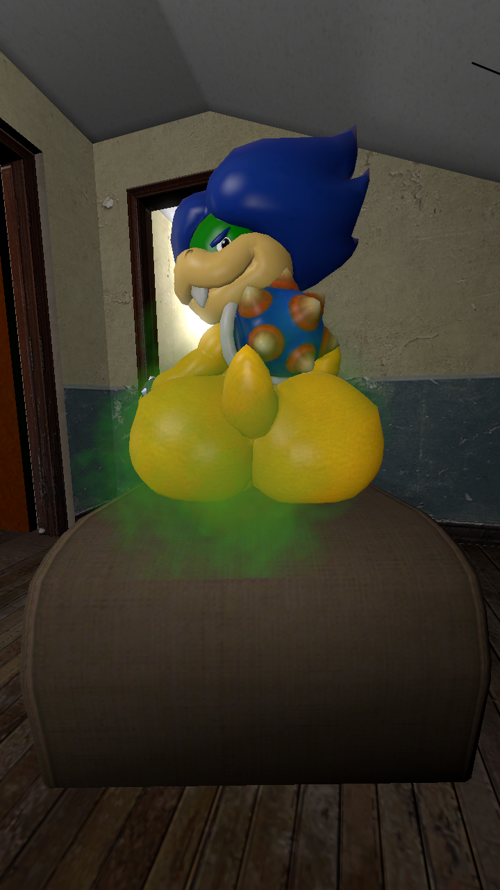 anthro bare_butt bed big_butt big_hair building butt butt_focus chair comfy dragon fart fart_cloud farting_at_viewer farting_on_chair furniture gas hair hi_res house huge_hips inside koopa koopaling looking_back ludwig_von_koopa male mario_bros nintendo on_bed on_chair rear_view reptile scalie shell sitting sitting_on_bed sitting_on_chair solo solo_focus tecbuttlovefa turtle video_games