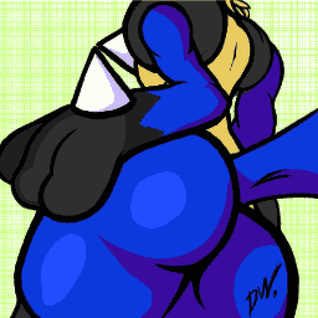 anthro butt canid canine dariuz_wolf digital_drawing_(artwork) digital_media_(artwork) lucario male mammal nintendo pixel_(artwork) pok&eacute;mon pok&eacute;mon_(species) solo video_games