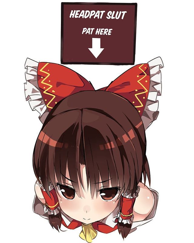 1girl :&gt; ascot bangs bare_shoulders benikurage_(cookie) benjamin_button_suukina_jinsei bow brown_eyes brown_hair closed_mouth cookie_(touhou) cropped_torso detached_sleeves english_commentary eyebrows_visible_through_hair frilled_bow frills from_above hair_bow hair_tubes hakurei_reimu head light_blush looking_at_viewer red_bow red_shirt shirt simple_background sleeveless sleeveless_shirt solo third-party_edit touhou upper_body white_background white_sleeves yellow_ascot