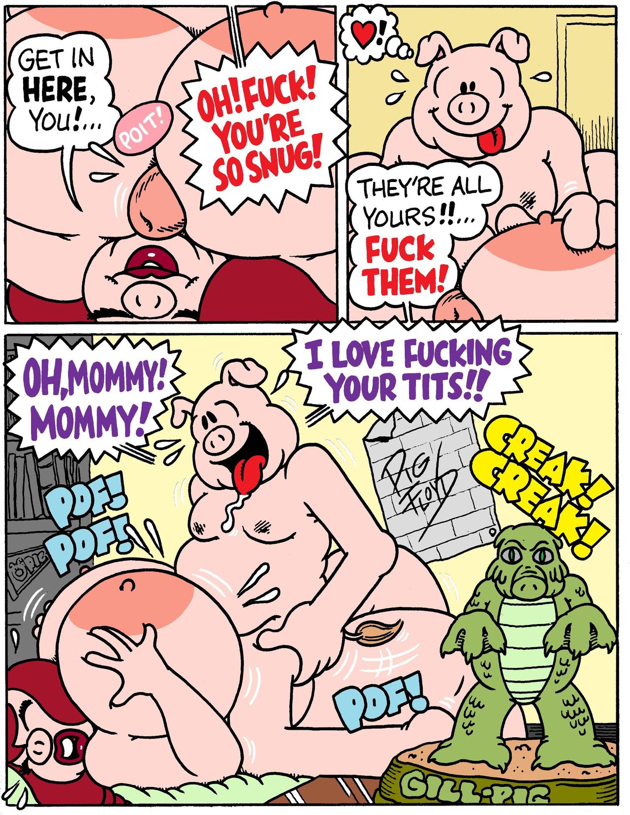 anthro big_breasts breast_play breasts comic dexter_cockburn dirty_talk domestic_pig duo female hi_res huge_breasts incest_(lore) male male/female mammal mommy_kink mother mother_and_child mother_and_son overweight overweight_male parent parent_and_child sex son suid suina sus_(pig) titfuck