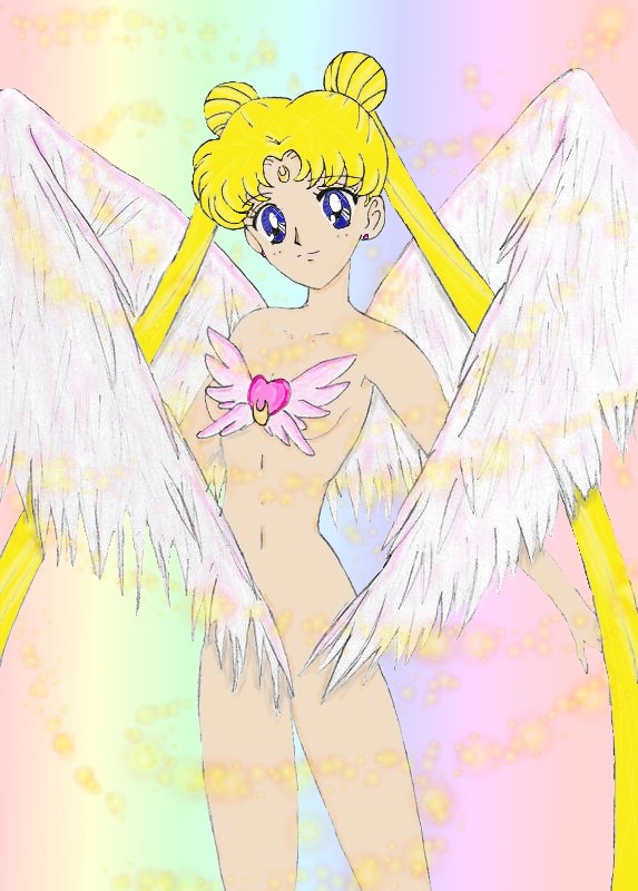 angel angel_wings bishoujo_senshi_sailor_moon nude sailor_moon tsukino_usagi wings