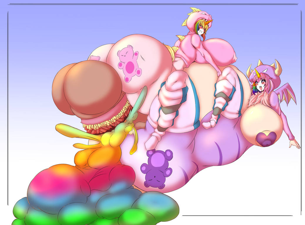 ahegao belly big_belly big_breasts big_butt bodily_fluids breasts burger butt centaur clothing colored_cum cum cum_inflation dakota_booty_bounce_pounce_smackdown dessert doughnut dragonicxs duo equid equid_taur equine excessive_cum food genital_fluids genitals hoodie hooves horn huge_breasts huge_butt humanoid_taur hyper hyper_belly hyper_butt hyper_genitalia inflation intersex intersex/intersex looking_pleasured male_(lore) maleherm mammal mammal_taur nude overweight penetration rainbow_cum selfcest sex square_crossover taur thick_thighs topwear unicorn unusual_bodily_fluids unusual_cum unusual_genital_fluids