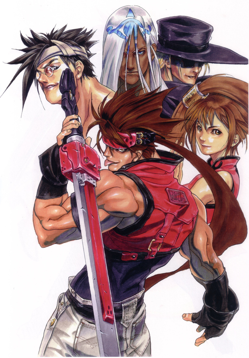 guilty_gear johnny kuradoberi_jam mito_anji sol_badguy venom_(guilty_gear)