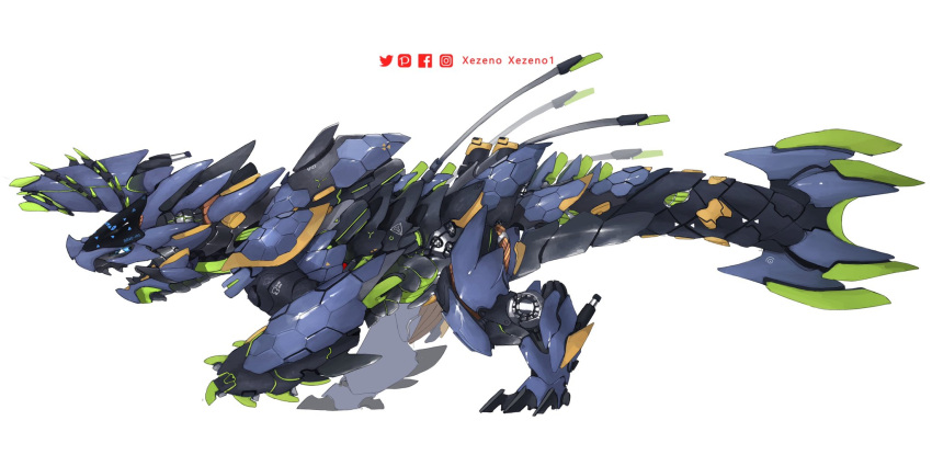 2022 ambiguous_gender brachydios brute_wyvern capcom digital_media_(artwork) feral hi_res machine mecha monster_hunter open_mouth simple_background solo standing video_games white_background xezeno