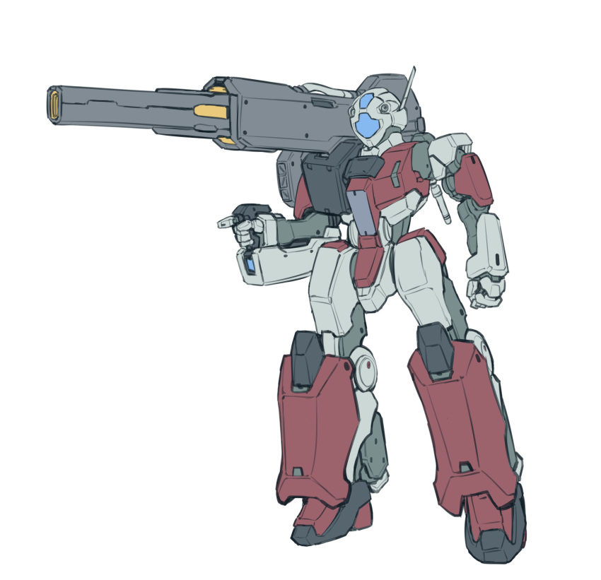 absurdres gm_cannon gundam gundam_msv highres ishiyumi looking_at_viewer mecha mobile_suit no_humans radio_antenna redesign shoulder_cannon visor white_background