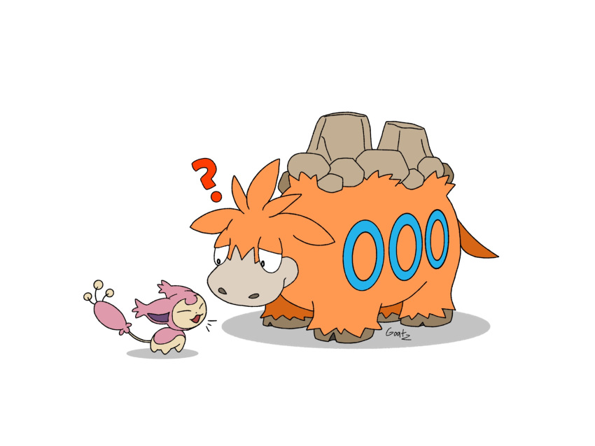 awesomegoats camerupt highres no_humans non-web_source pokemon pokemon_(creature) pokemon_(game) self_upload signature skitty