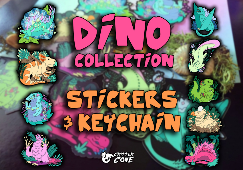 artist_shop critter_cove critter_cove_art dinosaur etsy furry_apparel furry_merch hi_res invalid_tag paleo redbubble reptile scalie stick stickers