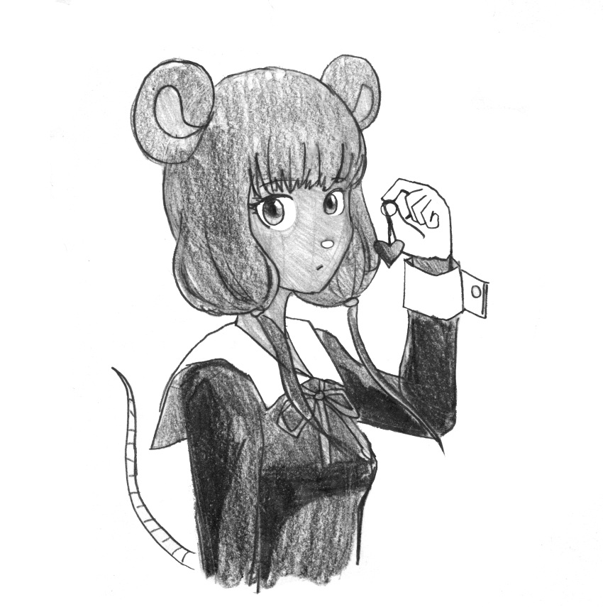 absurd_res alternate_species anime_style anthro asian_clothing clothing east_asian_clothing efradraws female fur furrification graphite_(artwork) hair hi_res japanese_clothing japanese_school_uniform kaguya-sama:_love_is_war mammal miko_iino mouse murid murine pencil_(artwork) rodent rodent_tail school_uniform sketch traditional_media_(artwork) uniform