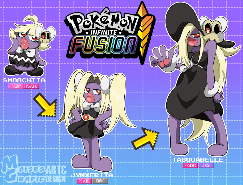 absurd_res furry generation_1_pokemon generation_5_pokemon gothitelle hi_res invalid_tag jynx moisesgrafic nintendo original_character pokemon pokemon_(species)