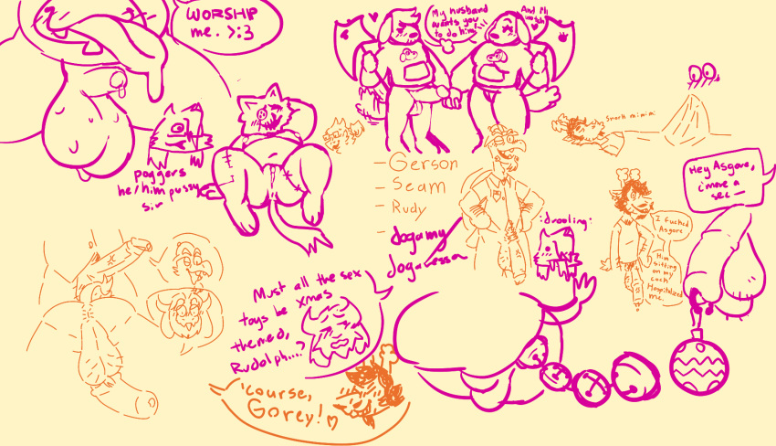 &lt;3 2022 anal anal_penetration andromorph animate_inanimate anthro antlers anus asgore_dreemurr balls beard big_balls big_bulge big_butt big_penis blush bodily_fluids boss_monster bovid bulge butt canid canine canis capreoline caprine cawkbox cervid clothed clothing cum darkner deltarune digital_drawing_(artwork) digital_media_(artwork) dogamy dogaressa domestic_cat domestic_dog duo english_text erection facial_hair felid feline felis female fur genital_fluids genitals gerson goat group hair hi_res horn huge_balls humanoid humanoid_genitalia humanoid_penis imminent_sex intersex king_spade lenny_(artist) line_art living_plushie long_ears male male/male male_penetrated mammal mature_anthro mature_male nipples nude open_mouth overweight overweight_male penetration penis plushie pussy reindeer reptile rudolph_holiday scalie seam_(deltarune) sewn_mouth simple_background sketch smile solo stitch_(disambiguation) stitch_(sewing) stomach_mouth sweat teeth text thick_thighs tongue tongue_out topwear turtle undertale undertale_(series) video_games