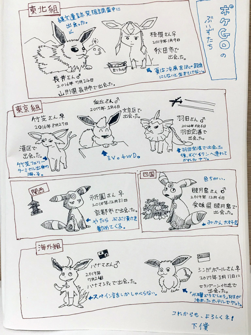 3:4 anthro comic eevee eeveelution english_text espeon female flareon food fruit furniture geboku glaceon group hi_res japanese_architecture japanese_text jolteon leafeon male nintendo panama plant pok&eacute;mon pok&eacute;mon_(species) shaded shrub singapore singaporean_flag table tagme text traditional_media_(artwork) translation_request umbreon vaporeon video_games