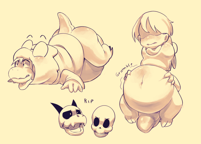 abdominal_bulge alphys anthro asriel_dreemurr belly big_belly blush bodily_fluids bone boss_monster bovid caprine clothed clothing death deltarune digestion dominant dominant_female english_text eyewear female female_pred glasses goat hi_res horn human hyper hyper_belly kinkykong kris_(deltarune) lizard male male/female male_prey mammal neck_bulge open_mouth oral oral_vore reptile rumbling_stomach saliva scalie size_difference skull skull_head soft_vore submissive submissive_male swallowing teeth text thick_thighs tongue tongue_out undertale undertale_(series) video_games vore young