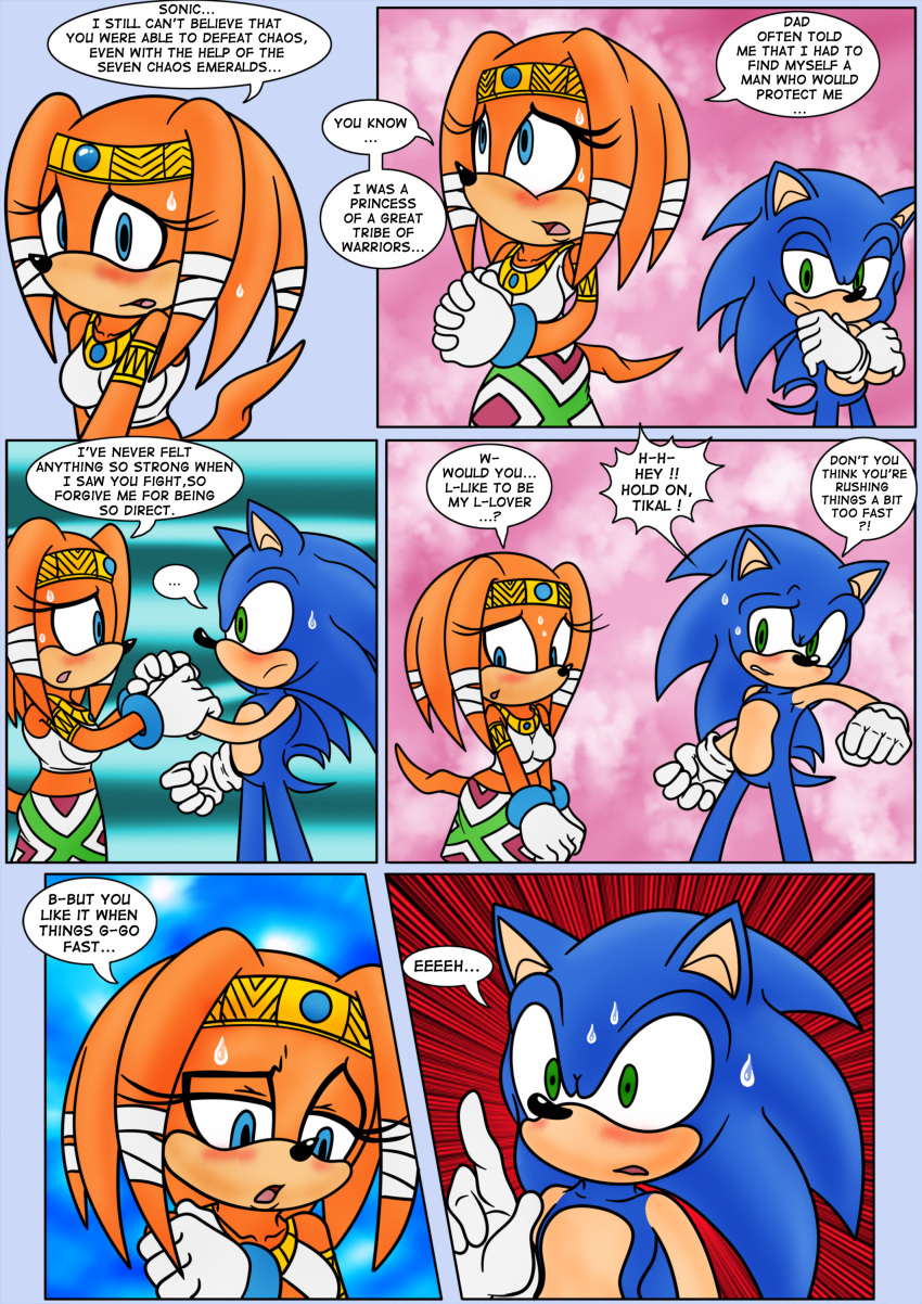 absurd_res amy_rose chaos_0 female hi_res knuckles_the_echidna male perfect_chaos raianonzika sega sonic_adventure sonic_the_hedgehog sonic_the_hedgehog_(series) super_sonic tails_miles_prower tikal_the_echidna