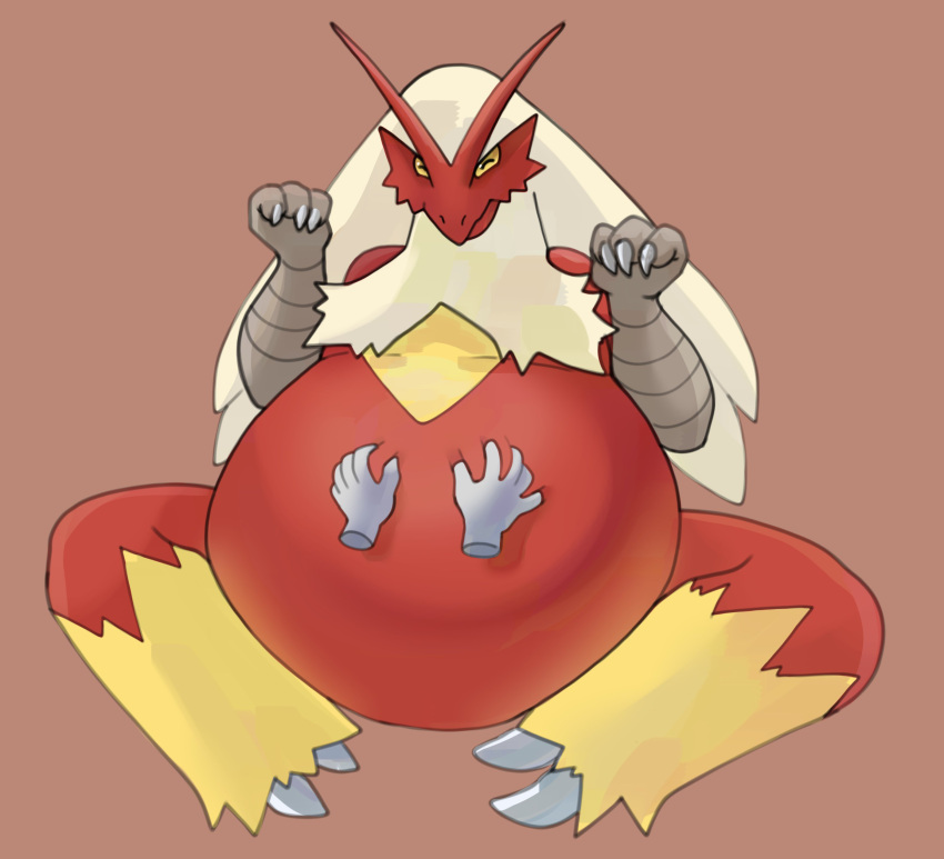 2022 absurd_res ambiguous_gender anthro belly belly_on_ground belly_overhang belly_rub belly_squish big_belly biped blaziken brown_background claws digital_drawing_(artwork) digital_media_(artwork) disembodied_hand duo eyes_closed front_view fur generation_3_pokemon hair hand_on_stomach happy hi_res nintendo obese obese_ambiguous obese_anthro overweight overweight_ambiguous overweight_anthro pokemon pokemon_(species) red_body red_fur simple_background sitting smile solo_focus squish talon_hands tan_body tan_fur tan_hair xeniyy yellow_body yellow_fur