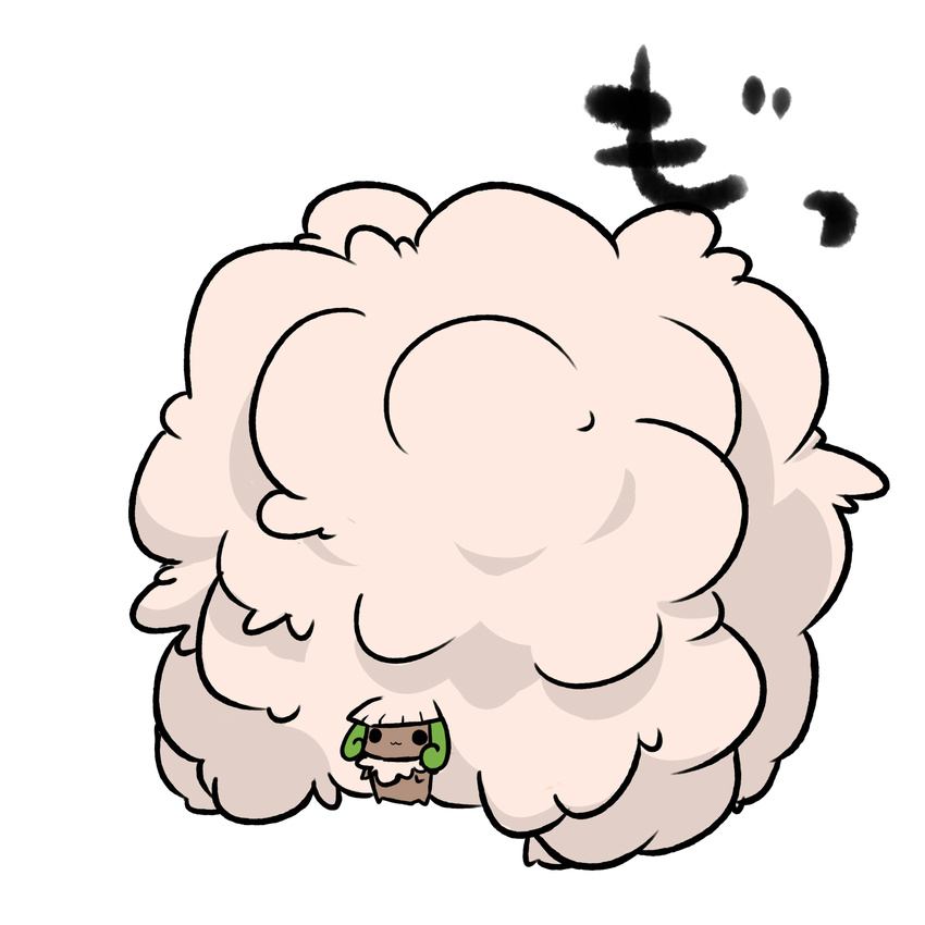 :3 absurdres afro chibi dark_skin erufuun highres pokemon whimsicott