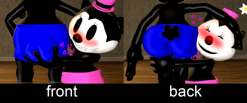 anthro big_bulge big_butt bite biting_lip blush bulge bulge_grab butt butt_hug disney duo face_on_butt felid feline female holding_bulge holding_butt husband_and_wife lagomorph leporid love male male/female mammal married_couple ortensia oswald_the_lucky_rabbit presenting presenting_hindquarters rabbit renajonart romantic romantic_couple rubberhose scut_tail short_stack short_tail thick_thighs touching_butt