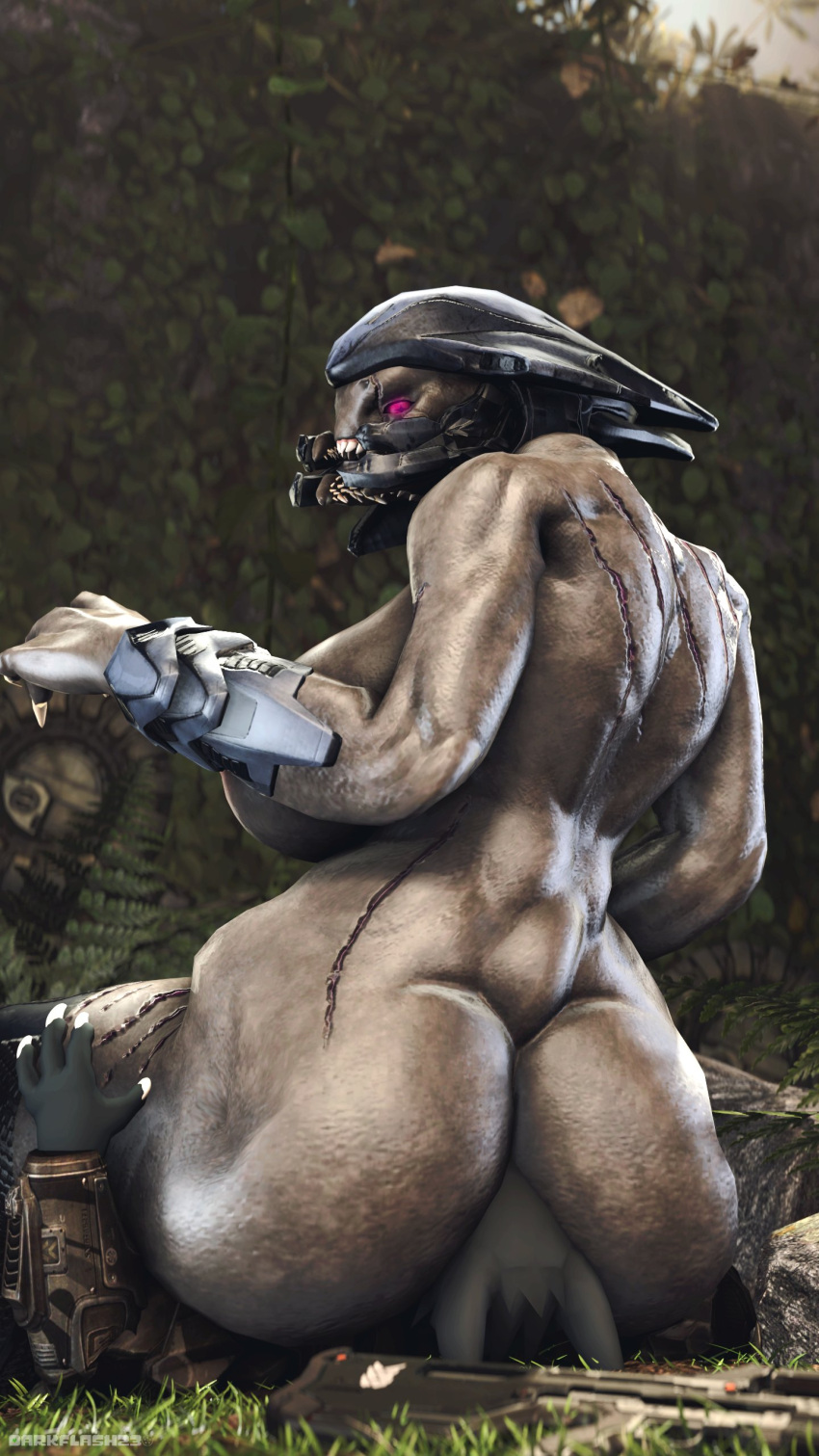 3d_(artwork) 9:16 absurd_res alien ambiguous_gender armor battle_rifle_(halo) big_breasts big_butt breasts butt clothing darkflash23 digital_media_(artwork) duo facesitting female gun halo_(series) hi_res huge_breasts huge_butt microsoft nude ranged_weapon rear_view sangheili scar side_boob thick_thighs video_games weapon xbox_game_studios
