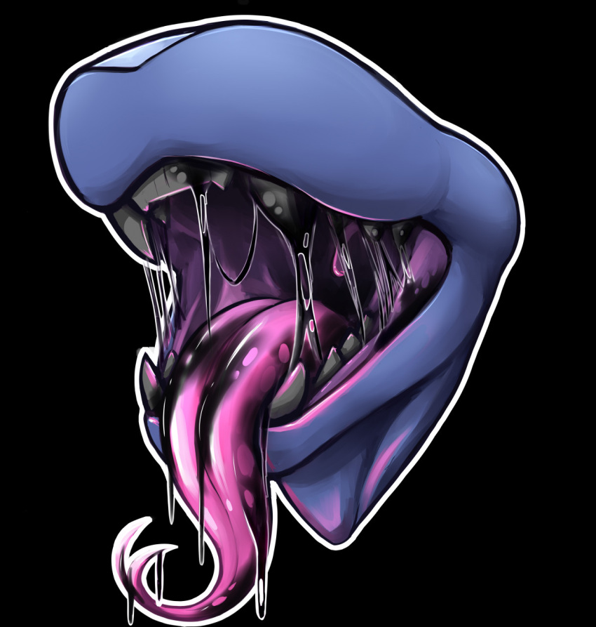 black_background black_liquid black_saliva black_teeth blue_body blue_face blue_scales bodily_fluids close-up dragon dripping drooling facial_scales fangs female gaping_mouth hi_res miramore mouth_shot open_mouth pink_tongue saliva saliva_drip saliva_on_tongue saliva_string saphire_lattice scaled_nose scales sharp_teeth simple_background solo teeth throat tongue tongue_out unusual_bodily_fluids unusual_saliva uvula