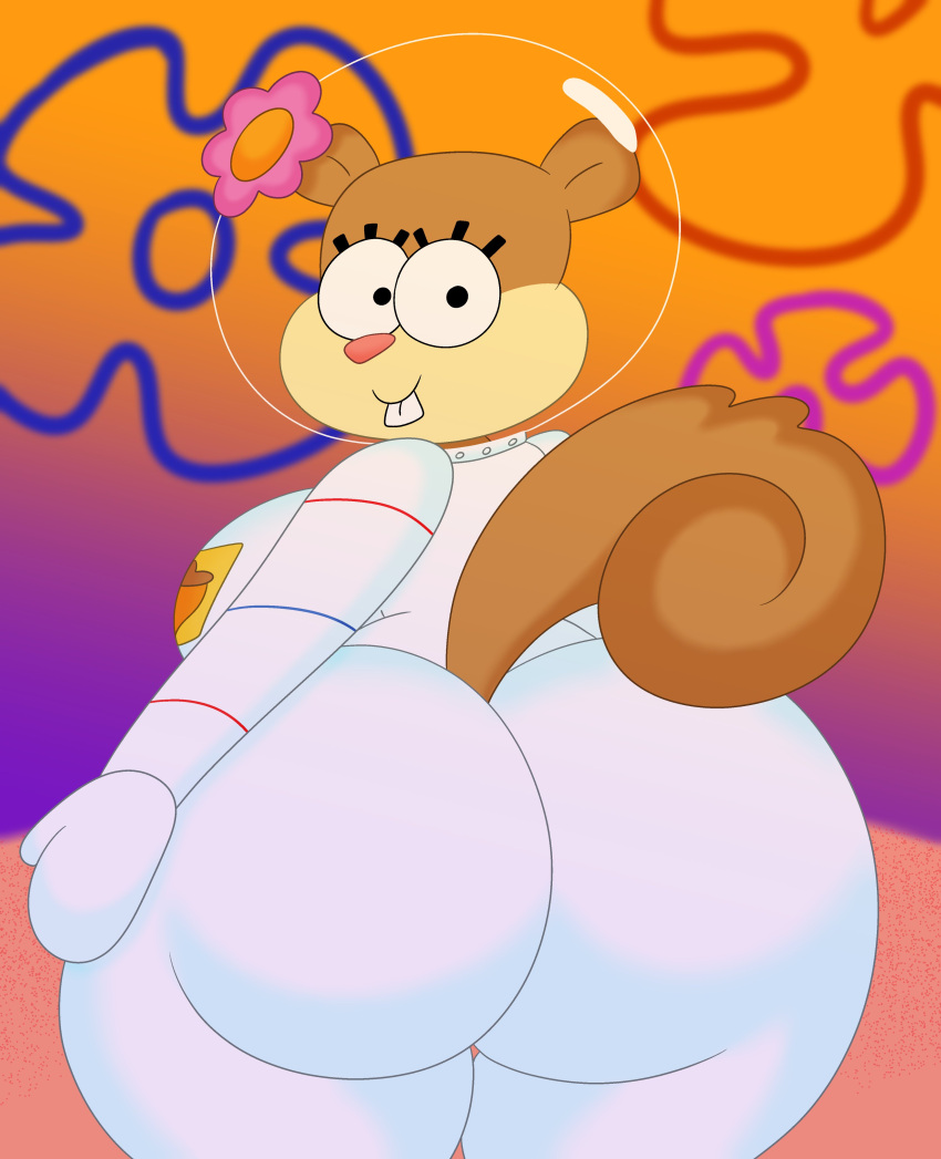 2022 3barts 4k absurd_res anthro big_breasts big_butt black_pupils bodysuit breasts brown_body brown_fur bubble_butt buckteeth butt clothing curvaceous curvy_figure detailed_background digital_drawing_(artwork) digital_media_(artwork) eyelashes female flower fluffy fluffy_tail fur hi_res hourglass_figure huge_breasts huge_butt looking_at_viewer looking_back mammal multicolored_body multicolored_fur nickelodeon outside plant pupils rear_view rodent sandy_cheeks sciurid simple_eyes skinsuit smile smiling_at_viewer solo spongebob_squarepants tan_body tan_fur teeth thick_thighs tight_clothing tree_squirrel two_tone_body two_tone_fur underwater voluptuous water wide_hips