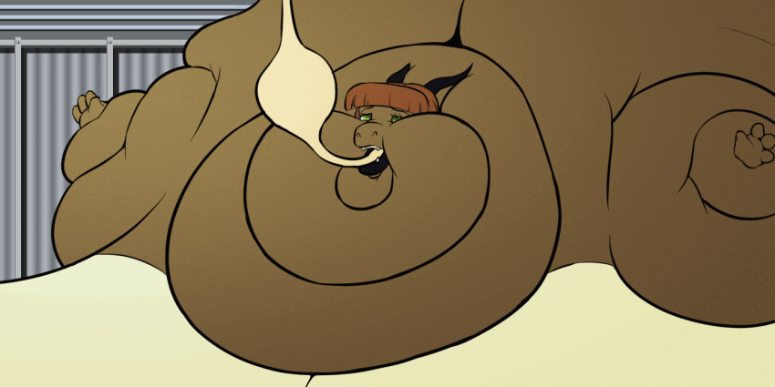 2020 2d_animation animated anthro back_fat bed big_breasts black_lips bob_cut breasts brown_body brown_hair calorie double_chin dragon expansion fangs fat_arms fat_rolls feeding_tube female flailing force_feeding forced furniture green_eyes hair horn hose_in_mouth hose_inflation huge_breasts hyper hyper_breasts immobile lips loop medical_instrument morbidly_obese neck_rolls obese on_bed overweight ripples scalie scientific_instrument short_playtime solo tan_body thick_arms weight_gain