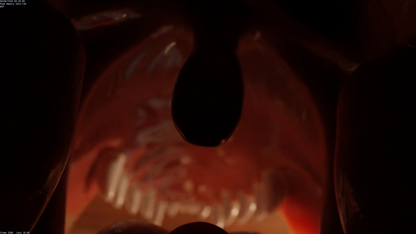 anthro canid canine canis epiglottis fangs female first_person_view five_nights_at_freddy's five_nights_at_freddy's:_security_breach foxidro hi_res long_tongue mammal open_mouth roxanne_wolf_(fnaf) scottgames solo swallowing teeth throat tongue tonsils uvula video_games vore wolf
