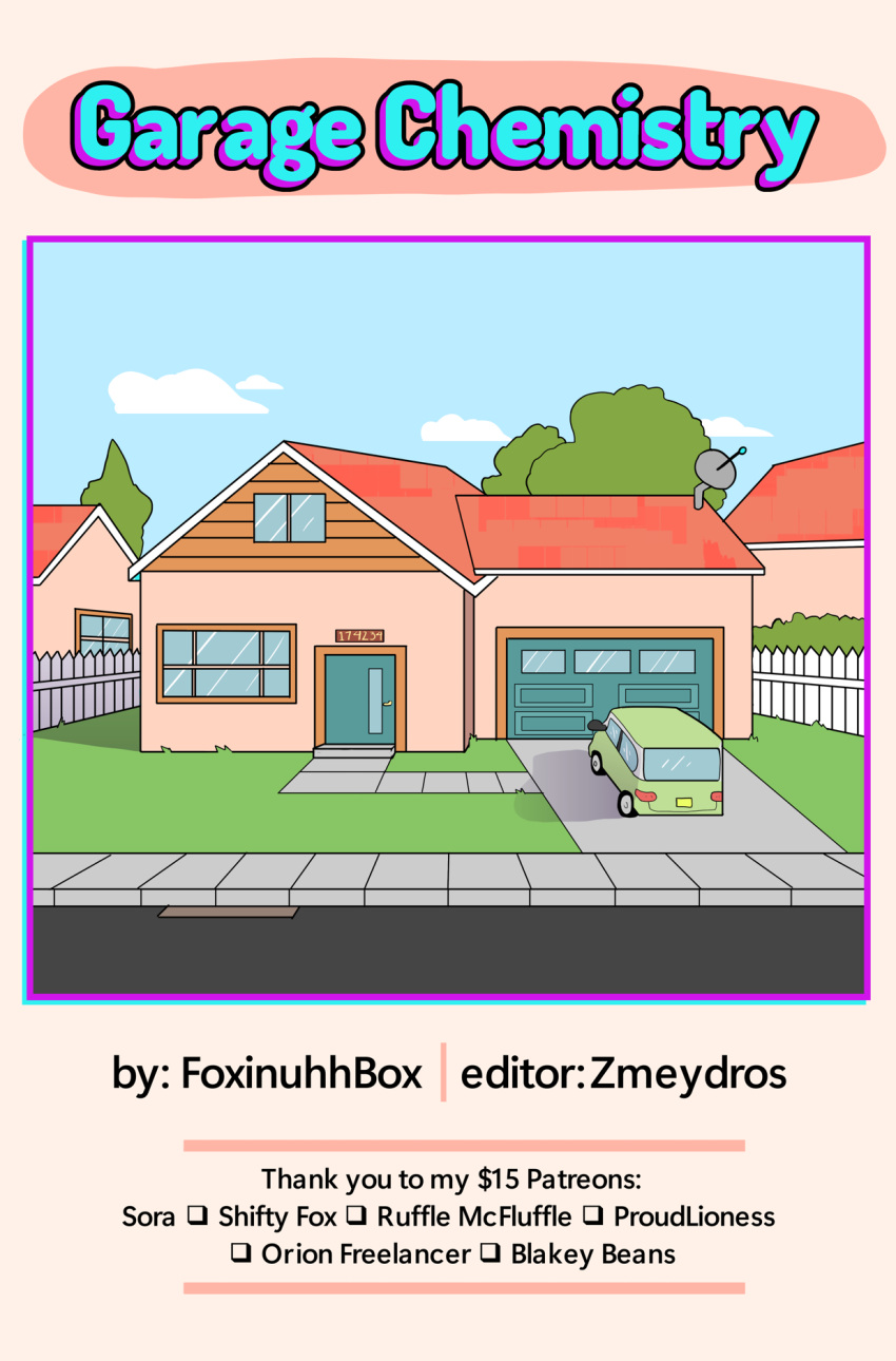 building car comic cover cover_art digital_media_(artwork) foxinuhhbox garage hi_res house outside sidewalk suburb vehicle