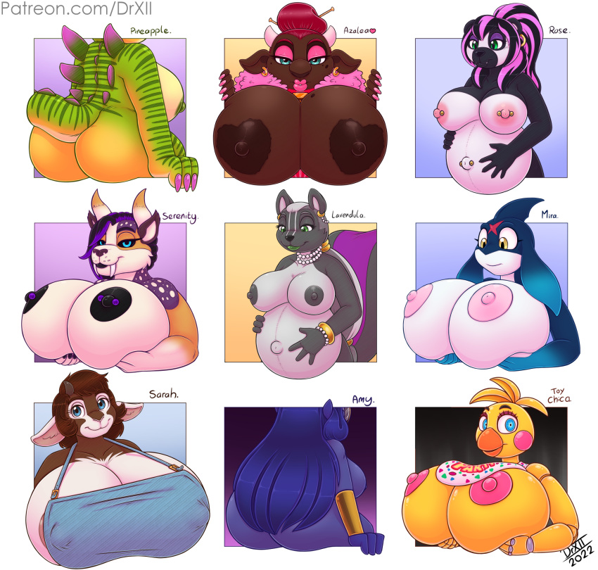 &lt;3 amy_(huffslove) animal_humanoid animatronic anthro areola belly big_belly big_breasts big_butt bovid bovid_humanoid bovine bovine_humanoid breasts butt caprine cattle cattle_humanoid claws clothed clothing cowbell demon digital_media_(artwork) drxii female fish five_nights_at_freddy's five_nights_at_freddy's_2 fur giant_panda goat hair hand_on_breast heart_areola heart_nipples hi_res holding_breast holstaurus horn huge_breasts humanoid imp intersex kobold kobold_quest lavendula lipstick looking_at_viewer machine makeup mammal mammal_humanoid marine mephitid nipple_outline nipple_piercing nipples non-mammal_breasts non-mammal_nipples not_furry nude patreon patreon_logo piercing pineapple_kobold pregnant rear_view reptile robot scalie scottgames shark simple_background skunk smile solo spikes spikes_(anatomy) spines stegobold text thick_thighs tome_imp toy_chica_(fnaf) url ursid video_games white_body white_fur