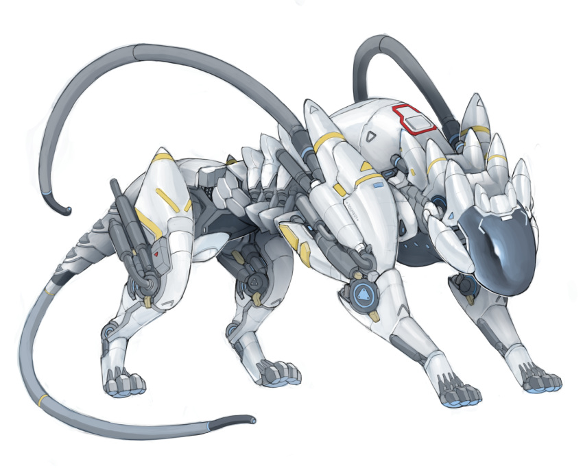 4_toes feet feral foxmode machine mecha paws robot simple_background solo toes white_background