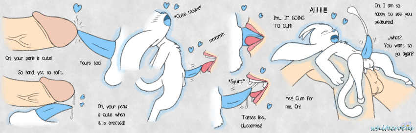 &lt;3 3_fingers absurd_res anal anal_penetration anthro anthro_penetrated balls bent_spoon_position blue_heart blue_nose blue_penis blue_tongue blush blush_lines bodily_fluids chest_tuft colored_sketch cum cum_in_ass cum_in_mouth cum_inside cum_on_penis cumshot cumshot_in_mouth dialogue digital_media_(artwork) disembodied_mouth disembodied_penis duo ejaculation english_text eyes_closed fellatio fingers floppy_ears frottage genital_fluids genitals glowing guardian_spirit hi_res hooves human human_on_anthro human_penetrating human_penetrating_anthro humanoid_genitalia humanoid_penis interspecies larger_male licking looking_pleasured male male/male mammal microsoft motion_lines multiple_positions navel open_mouth oral orgasm ori ori_(series) ori_and_the_blind_forest ori_and_the_will_of_the_wisps penetration penile penis penis_lick penis_on_penis precum red_tongue sex signature size_difference sketch smaller_anthro smaller_male smaller_on_top smaller_penetrated spread_legs spreading tapering_penis teeth text throbbing_penis tongue tongue_out tuft vein video_games wet white_body whitecrocus xbox_game_studios