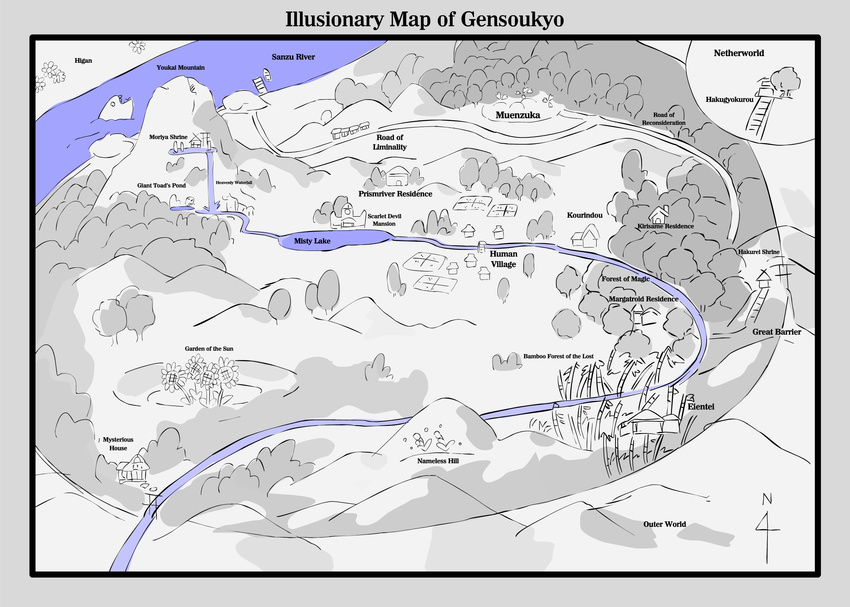 female gensokyo gensoukyou highres map touhou translated