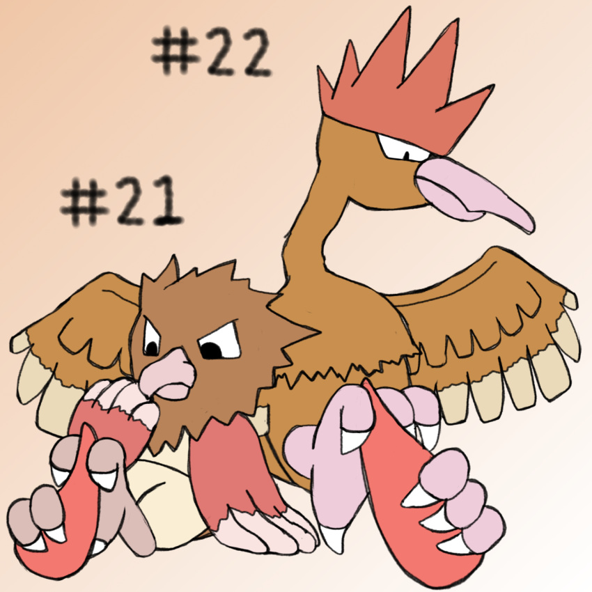 2022 ambiguous_gender beak digital_media_(artwork) erection fearow feathered_wings feathers feet feral foot_fetish foot_play footjob generation_1_pokemon genitals hi_res male male/male nintendo paws penis pokemon pokemon_(species) secretsableye sex simple_background spearow talonjob talons text toes video_games wings