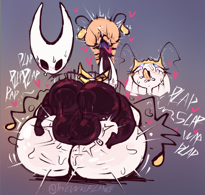 &lt;3 ahegao antennae_(anatomy) anthro arthropod balls balls_deep big_balls big_butt black_body blue_pupils butt crossgender crossover duo english_text female female_penetrated from_front_position ftm_crossgender generation_7_pokemon genitals hi_res hollow_knight hornet_(hollow_knight) huge_balls huge_butt internal looking_pleasured male male/female male_penetrating male_penetrating_female mating_press nintendo nude onomatopoeia open_mouth ovaries penetration penis pheromosa pokemon pokemon_(species) pupils purple_eyes sex sound_effects team_cherry text tongue tongue_out ultra_beast uterus vaginal vaginal_penetration white_body wolflance