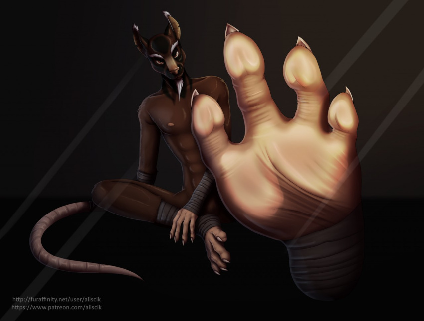4_toes aliscik anthro athletic athletic_anthro athletic_male bandage beard bedroom_eyes bottomless brown_body brown_ears brown_eyes brown_fur claws clothed clothing crotch_tuft eyebrows facial_hair featureless_crotch feet fingers foot_fetish foot_focus fur furaffinity looking_at_viewer male mammal master_splinter mature_anthro mature_male mostly_nude murid murine muscular muscular_anthro muscular_male narrowed_eyes nipples patreon pecs pink_feet pink_nipples pink_nose rat rodent seductive simple_background solo spread_toes teenage_mutant_ninja_turtles teenage_mutant_ninja_turtles_(2012) text toe_claws toes topless tuft url wraps wrinkled_feet