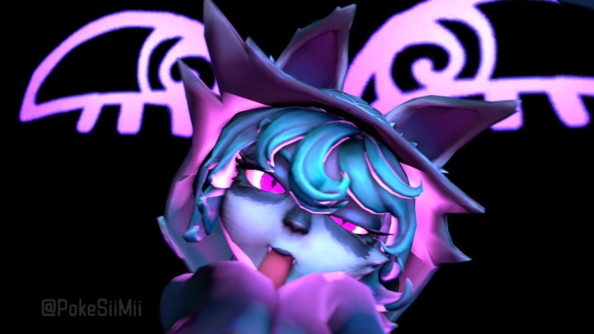 3d_(artwork) ambiguous_gender black_nose close-up digital_media_(artwork) ears_down fellatio female genitals glowing glowing_eyes group hair head_tilt hood human league_of_legends light lighting long_ears long_hair long_sleeves looking_at_viewer looking_pleasured male male/female mammal narrowed_eyes oral penile penis pivoted_ears pokesiimii purple_eyes riot_games sex shadow_(lol) signature silly silly_face size_difference small_penis small_penis_appreciation source_filmmaker spirit sucking sucking_tip trio vex_(league_of_legends) vex_(lol) watermark yordle