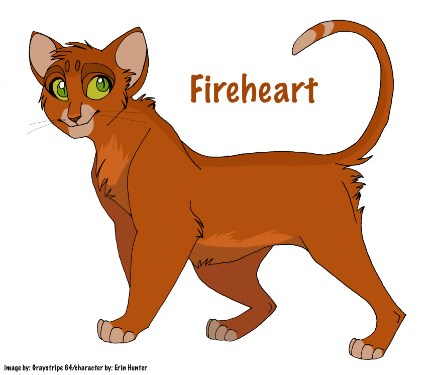 2008 ambiguous_gender cel_shading character_name domestic_cat english_text feet felid feline felis feral firestar_(warriors) fur graystripe64 green_eyes hi_res looking_up male_(lore) mammal markings orange_body orange_fur paws pupils quadruped shaded simple_background slit_pupils smile solo standing text warriors_(book_series) white_background