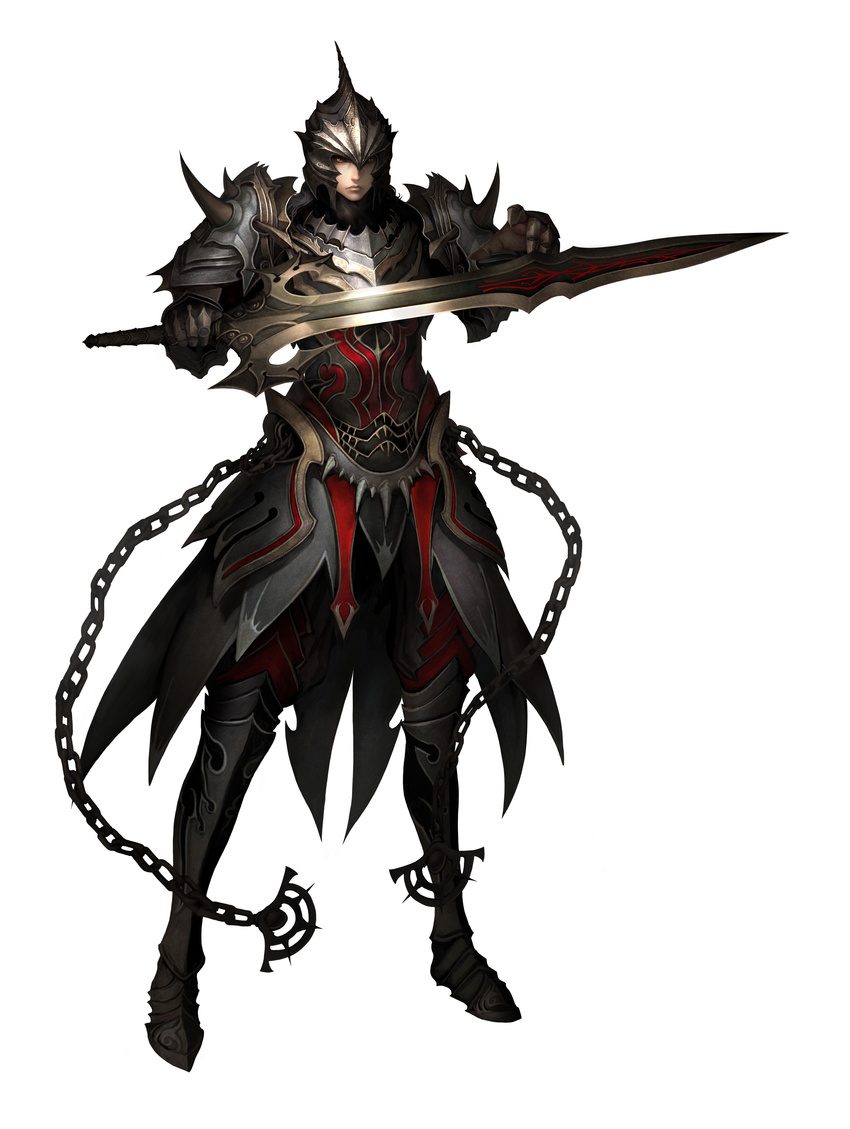 absurdres armor atlantica_online exorcist helmet highres male male_focus sword weapon
