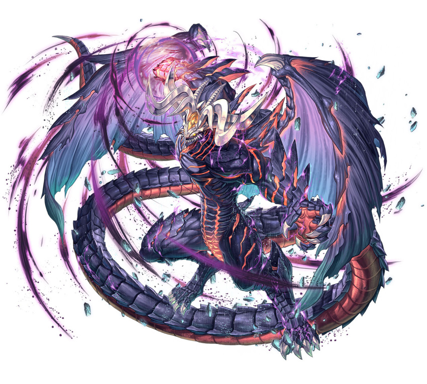 1other demon_horns demon_wings fire_emblem fire_emblem:_the_sacred_stones fire_emblem_heroes forehead_jewel formotis_(fire_emblem) glowing_fist horns incoming_attack official_art purple_scales sharp_teeth solo tail teeth tongue tongue_out wings yellow_eyes