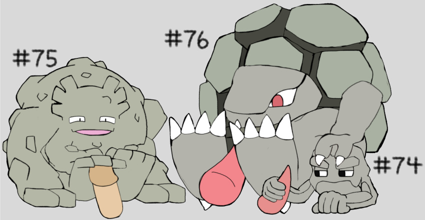 3_toes 4_toes ambiguous_gender elemental_creature erection feet foot_fetish foot_play footjob generation_1_pokemon genitals geodude golem_(pok&eacute;mon) graveler handjob hi_res male nintendo not_furry number penile pokemon pokemon_(species) rock secretsableye sex simple_background toes