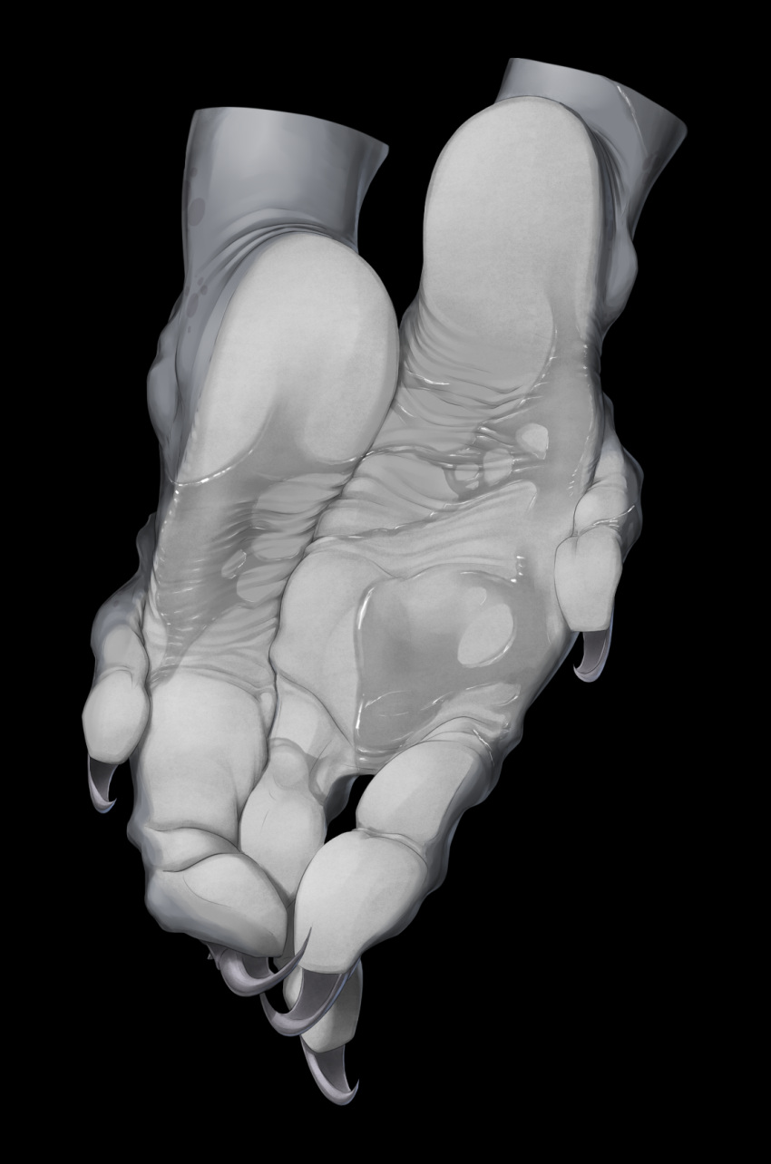 alien alien_humanoid ambiguous_gender barefoot claws feet foot_focus hi_res humanoid kredri mass_effect not_furry paws quarian simple_background slime soles solo toe_claws toes wet